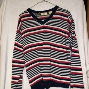 Limited Stripe Cotton Sweater. Size M.